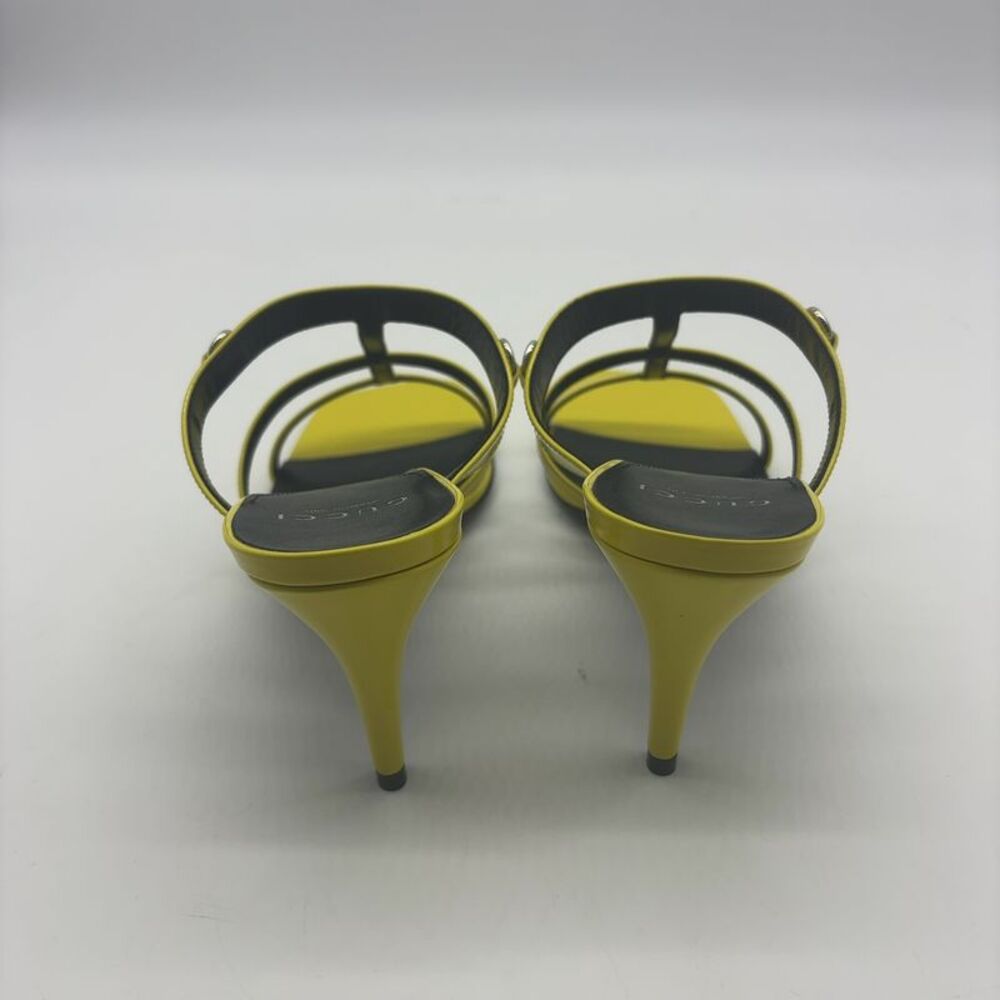 Gucci leather mules heeled sandals - Picture 5 of 7